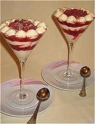 Mascarpone-Himbeer-Creme  Rezept