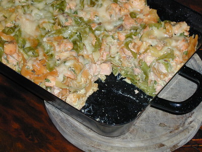 Nudelauflauf mit Lachs Rezept