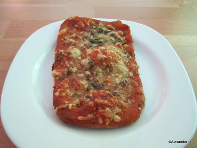 Vollkorn Pizza Baguette Rezept