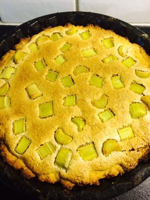 Rhabarber TARTE mit Mandeln+Zimt Rezept