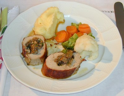 Schweinsfischerl mit Steinpilzfülle Rezept