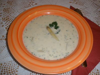 Spargel - Käse - Cremesuppe  Rezept
