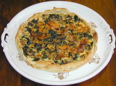 Blätterteigquiche mit Spinat und Käse Rezept