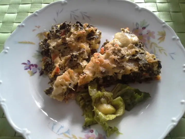 Spinatfleckerl überbacken