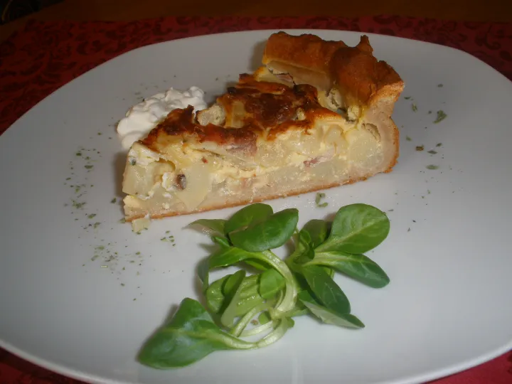 Spargel - Tarte - mit Schinken