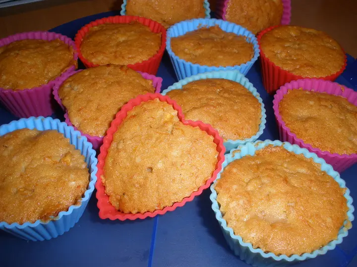 Apfel Karotten Muffins 