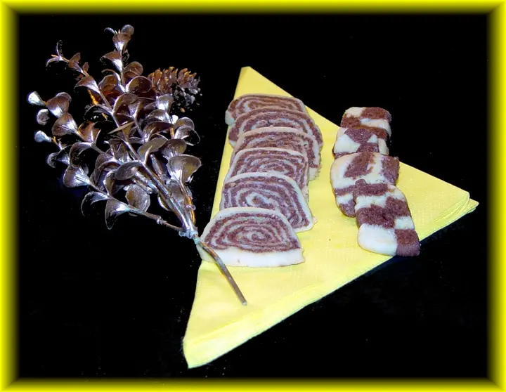 Schwarz-Weiß-Gebäck