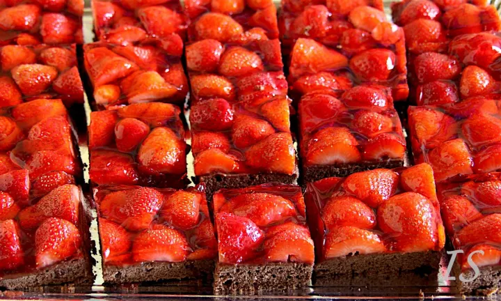 Erdbeer-Schokokuchen