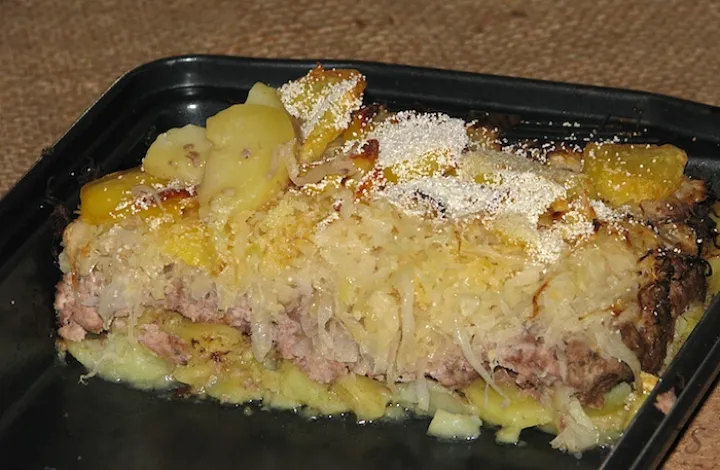 Sauerkraut-Kartoffel-Auflauf