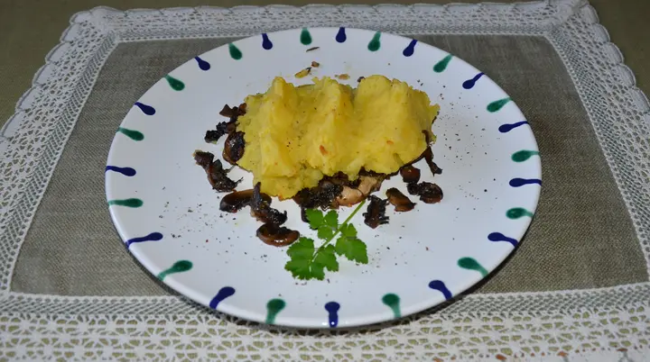 Überbackene Champignonschnitzerl