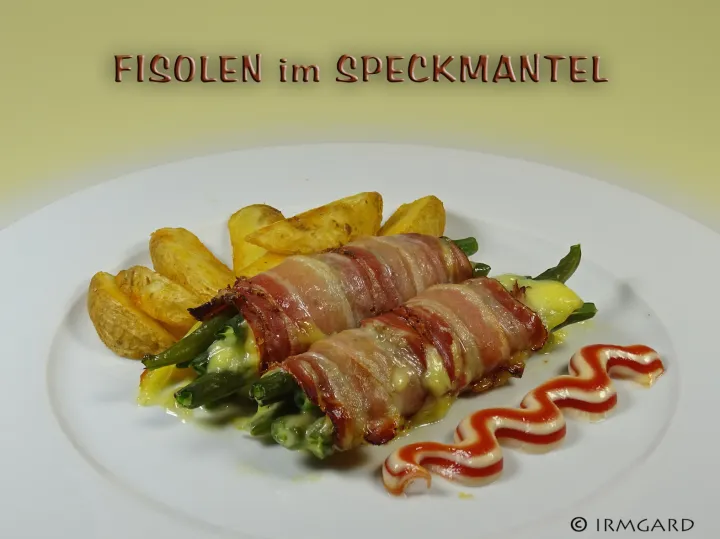 Fisolen im Speckmantel