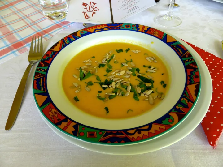 Karotten-Reiscremesuppe