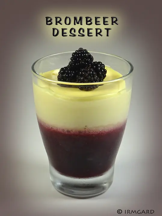 Brombeerdessert
