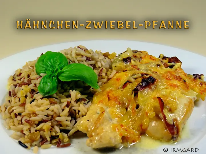 Hähnchen-Zwiebel-Pfanne