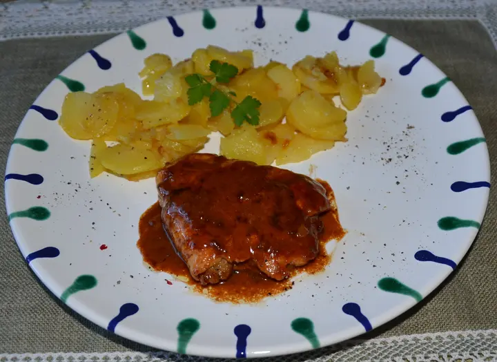 Gefülltes Putenschnitzerl