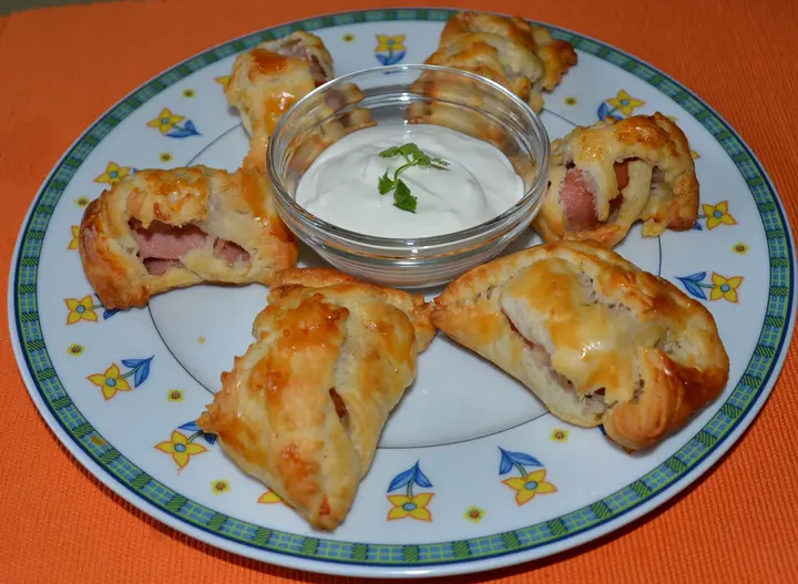 Verpackte Würstchen