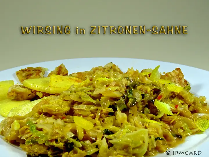 Wirsing in Zitronen-Sahne