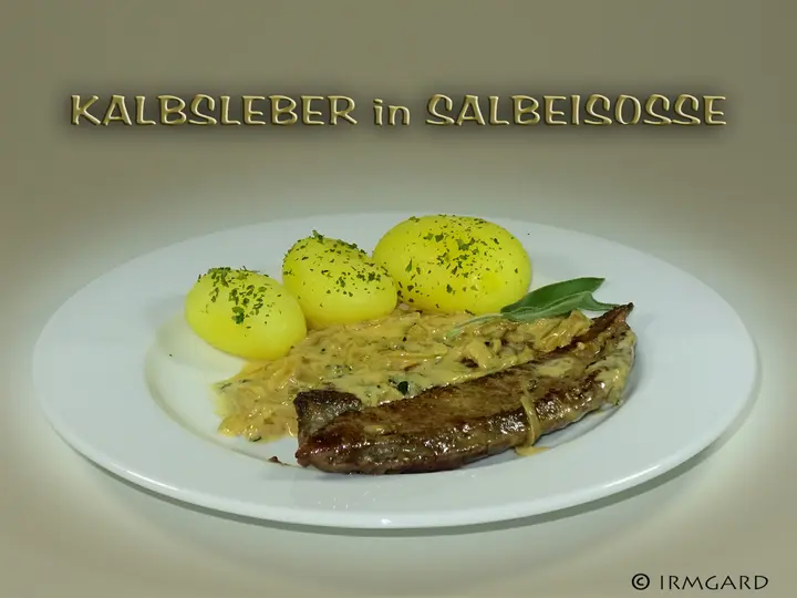 Kalbsleber in Salbeisosse