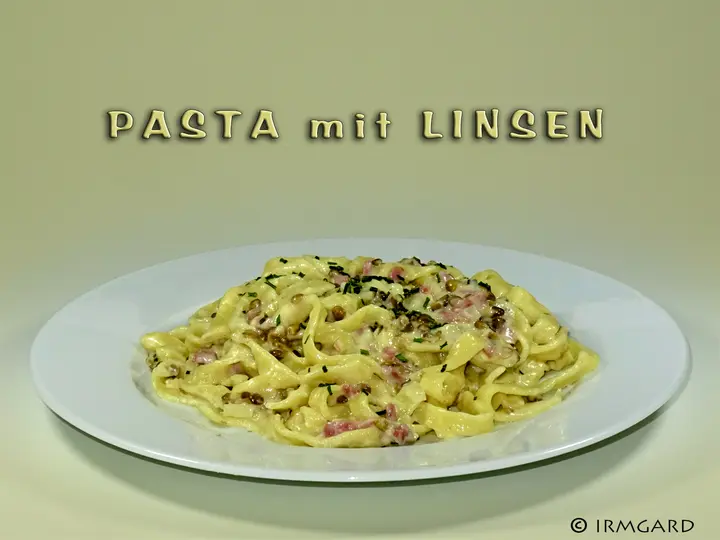 Pasta mit Linsen