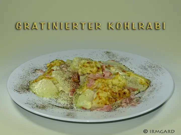 Gratinierter Kohlrabi