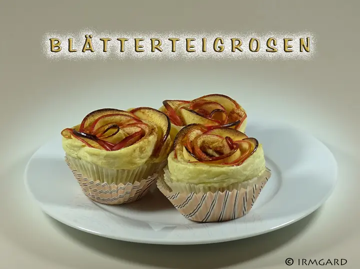 Blätterteigrosen