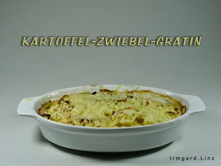 Kartoffel-Zwiebel-Gratin