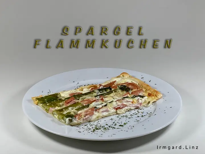 Spargelflammkuchen
