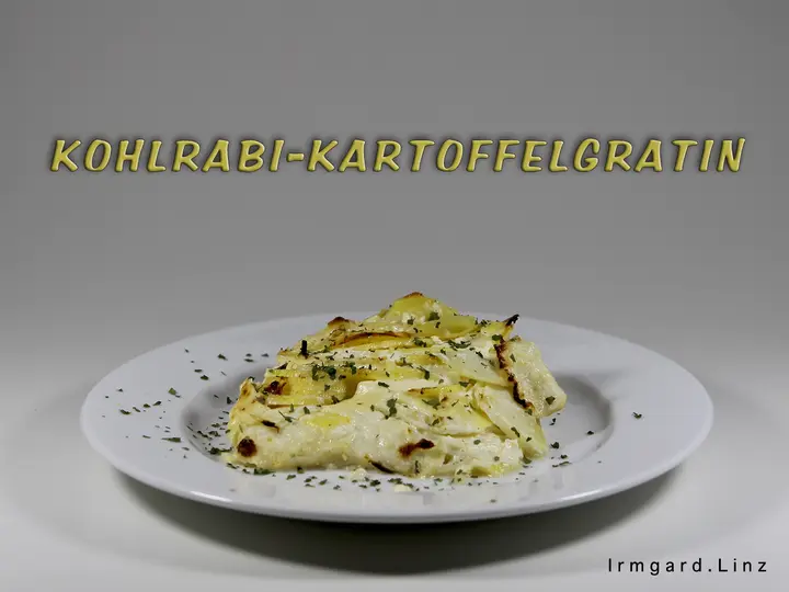 Kohlrabi-Kartoffel-Gratin