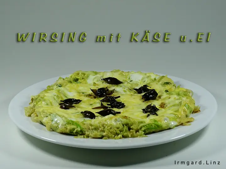 Wirsing mit Käse und Ei