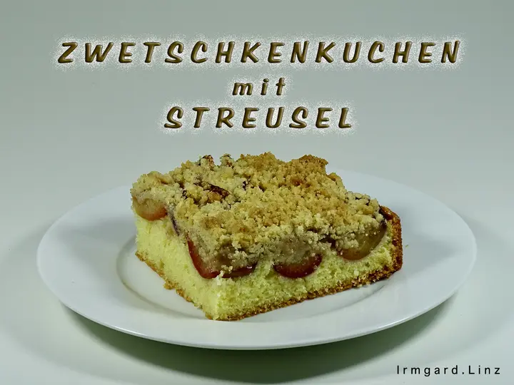 Zwetschkenkuchen mit Streusel