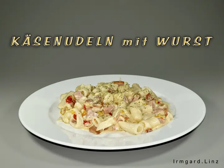 Käsenudeln mit Wurst