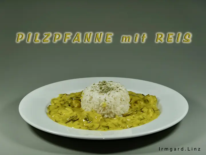 Pilzpfanne mit Reis