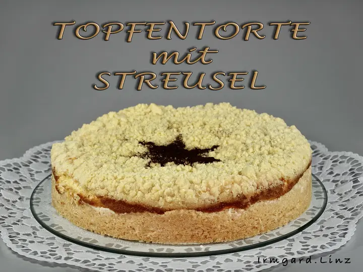Topfentorte mit Streusel