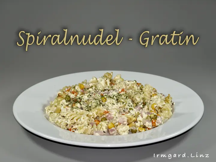 Spiralnudel-Gratin
