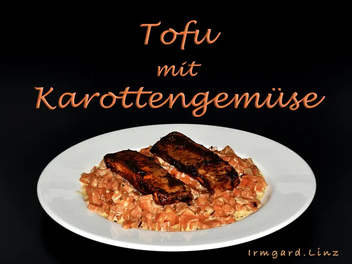 Tofu mit Karottengemüse