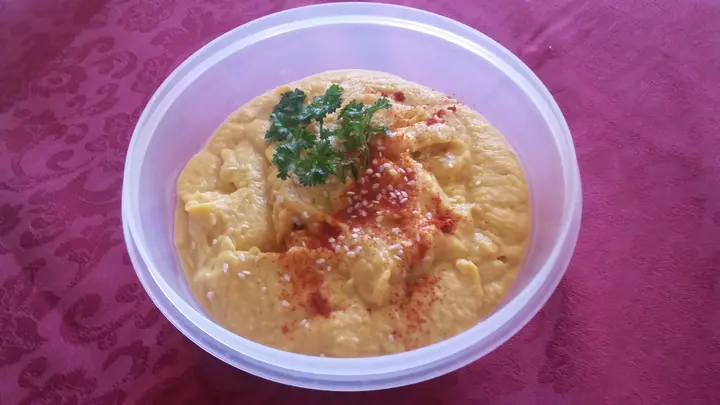 Hummus mit Kürbis