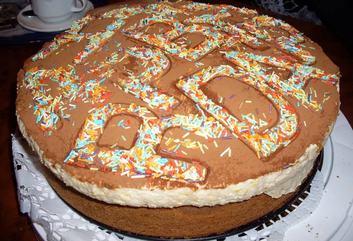 Hell - Dunkel - Torte mit Mandarinencreme