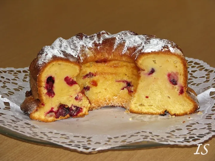 Apfelmus-Cranberry-Gugelhupf