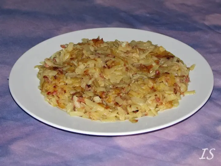 Berner Rösti mit Zwiebeln und Speck