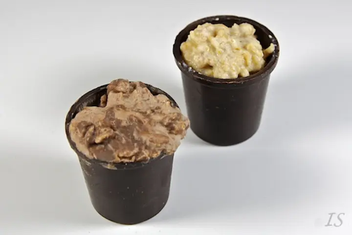 Schokotöpfchen mit Rum-Schoko-Füllung