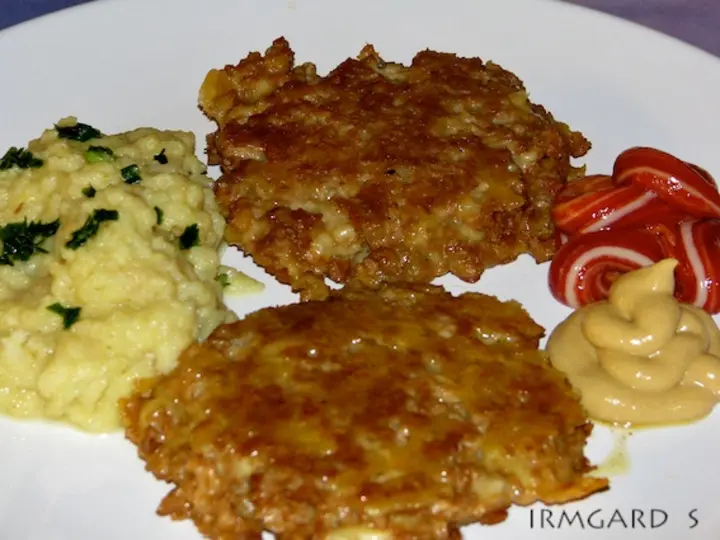 Sojahacklinge mit Selleriepüree