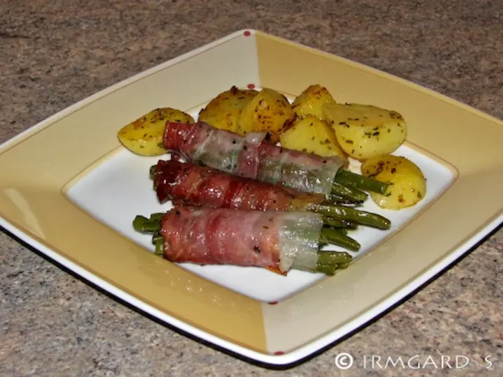 Fisolen im Speckmantel