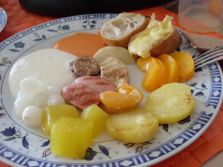 Raclette mit zweierlei Fleisch