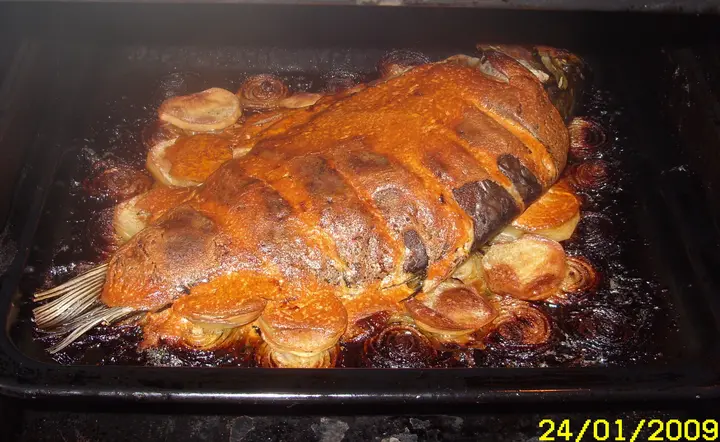 Karpfen aus dem Ofen  (Rácponty) 