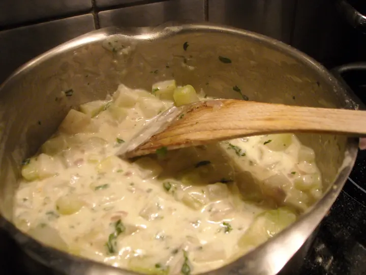 Kohlrabi in Rahmsauce