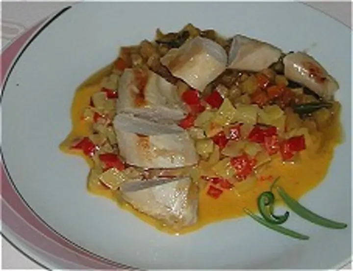 Kaninchenfilets mit Fenchel-Paprikagemüse