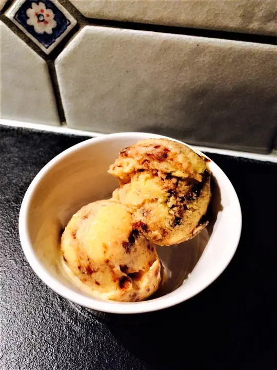 Backpflaumeneis ohne Eismaschine