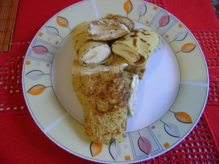 Leckere Diät Topfenpalatschinken (Pfannkuchen)