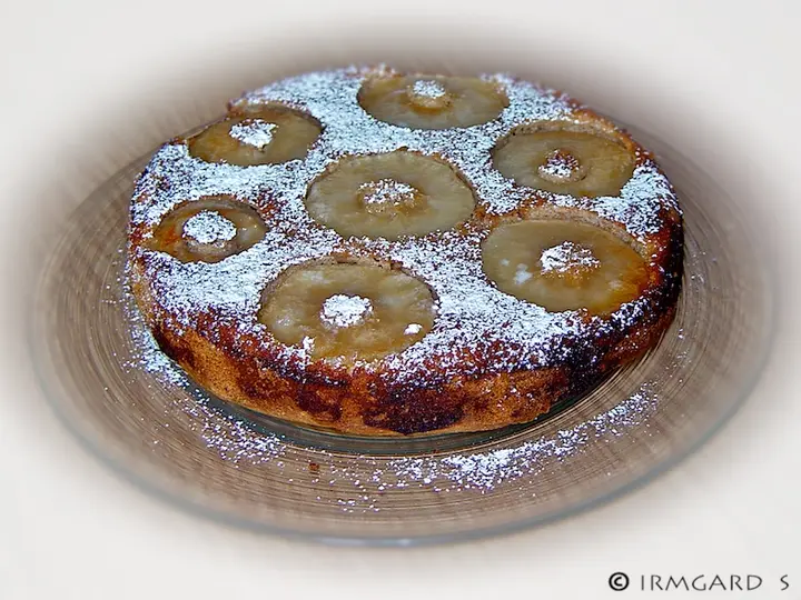 Apfelkuchen upside down