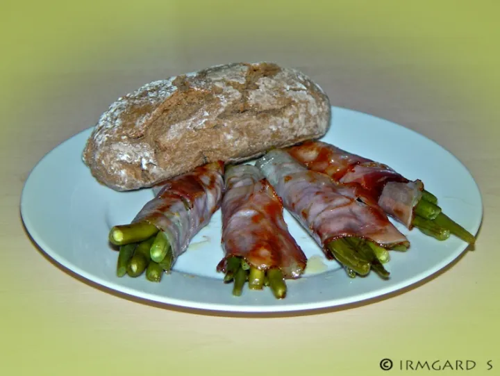 Grüne Bohnen im Schinkenspeck